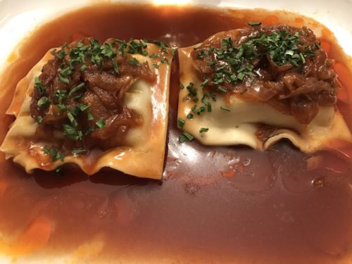 Maultaschen in Ulmers Besenwirtschaft