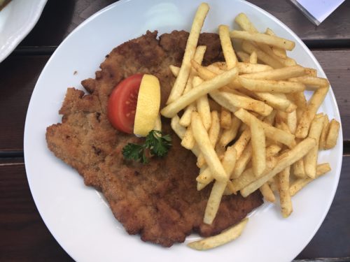 Sehr leckeres Schnitzel in Velden 