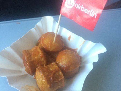 Sansibar Currywurst bei Air Berlin